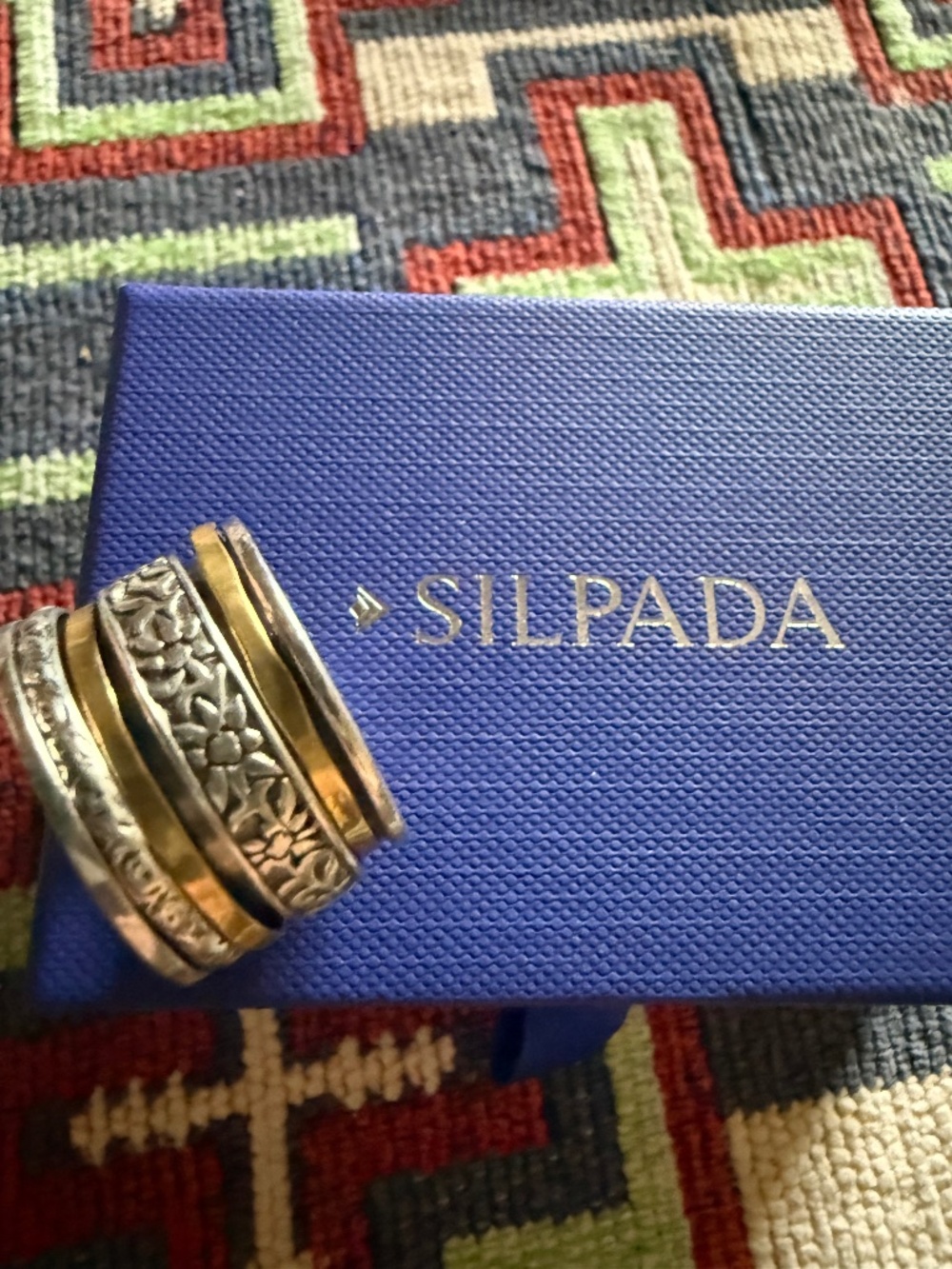 RETIRED!  Silpada Silver And Brass Spinner Ring just for YOU!